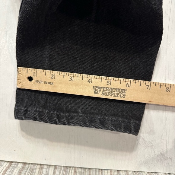 Vintage Wrangler for Women Black High Waisted Jeans Sz 14 x 34 USA 100% Cotton - Picture 3 of 10